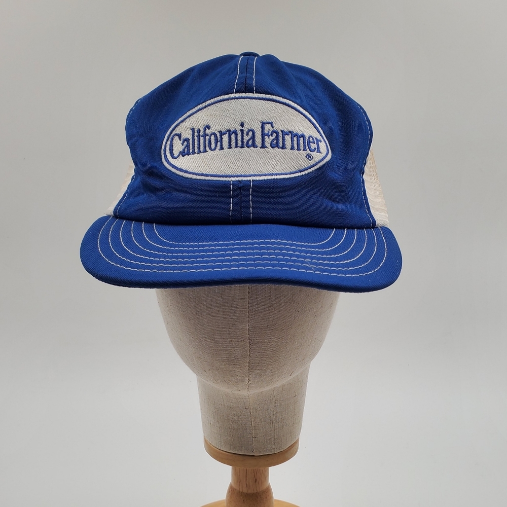 California Farmer Vinatge Mesh Snap Back Trucker Hat
